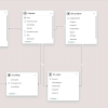 Data model with calendar, projects, contracts, CAPEX, and billing tables for project financing